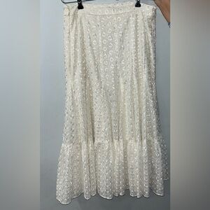 Veronica Beard NWOT white midi skirt